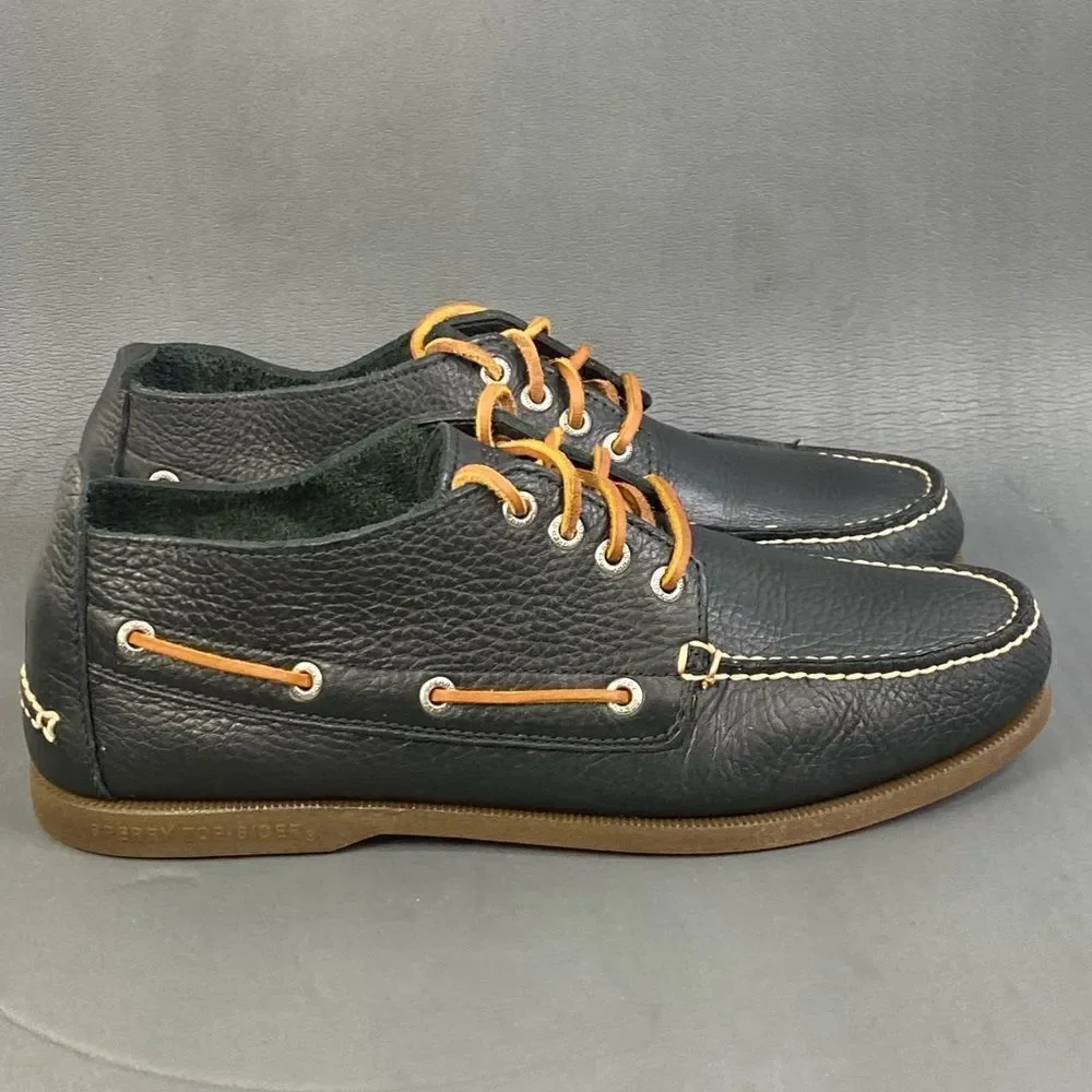 Sperry Top Sider Black Leather Chukka Boot shoes Men’s Size 11